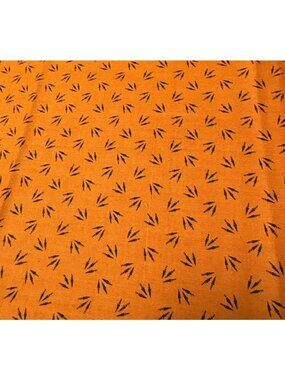 Faye Burgos Marcus Fabrics Railroad Ties Orange Cotton Fabric 1/2 yard x 32" Qui